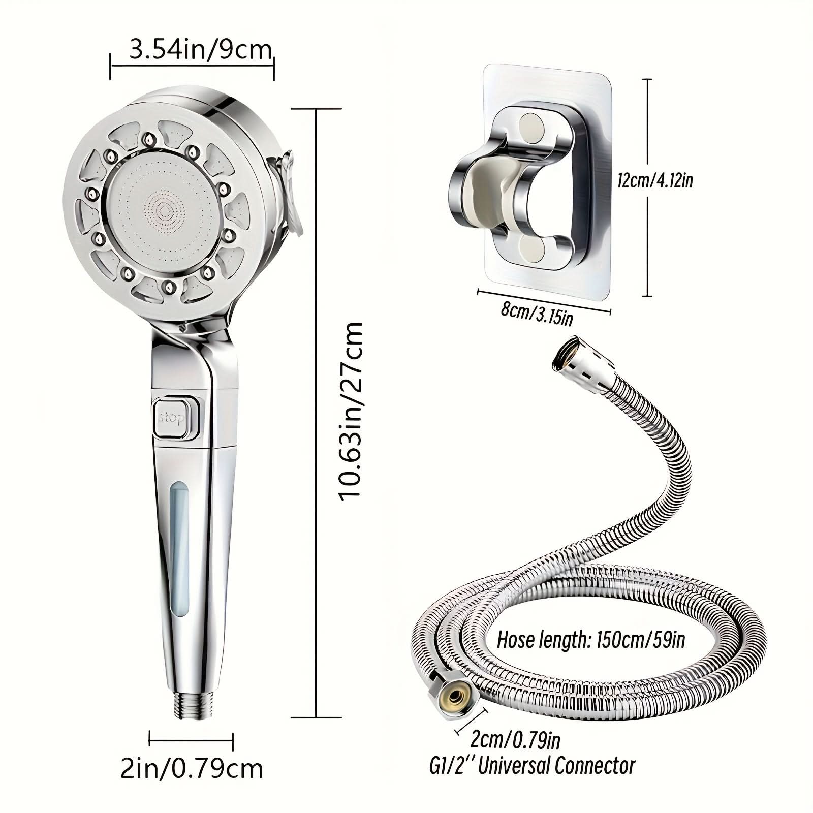 HydroFlow - Premium High-Pressure Rainfall Shower System