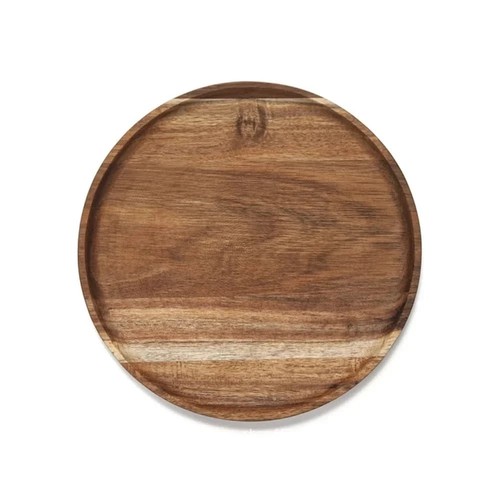 Elegant Acacia Wood Serving Tray for Modern Homes