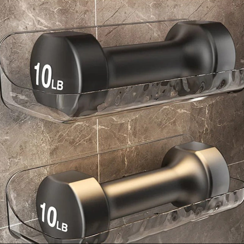 Sleek Adhesive Bathroom Shelf for Effortless Storage