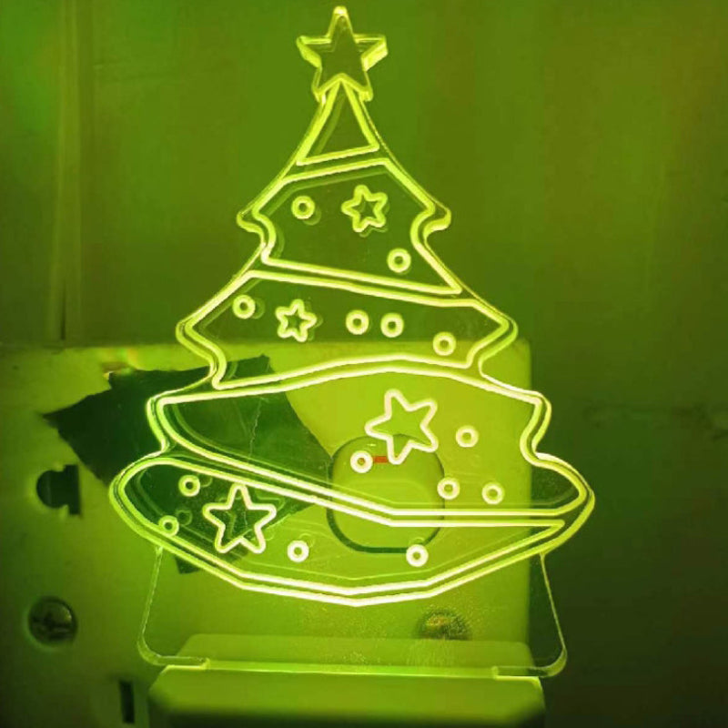 Charming LED Christmas Tree Wall Light for Indoor Spaces