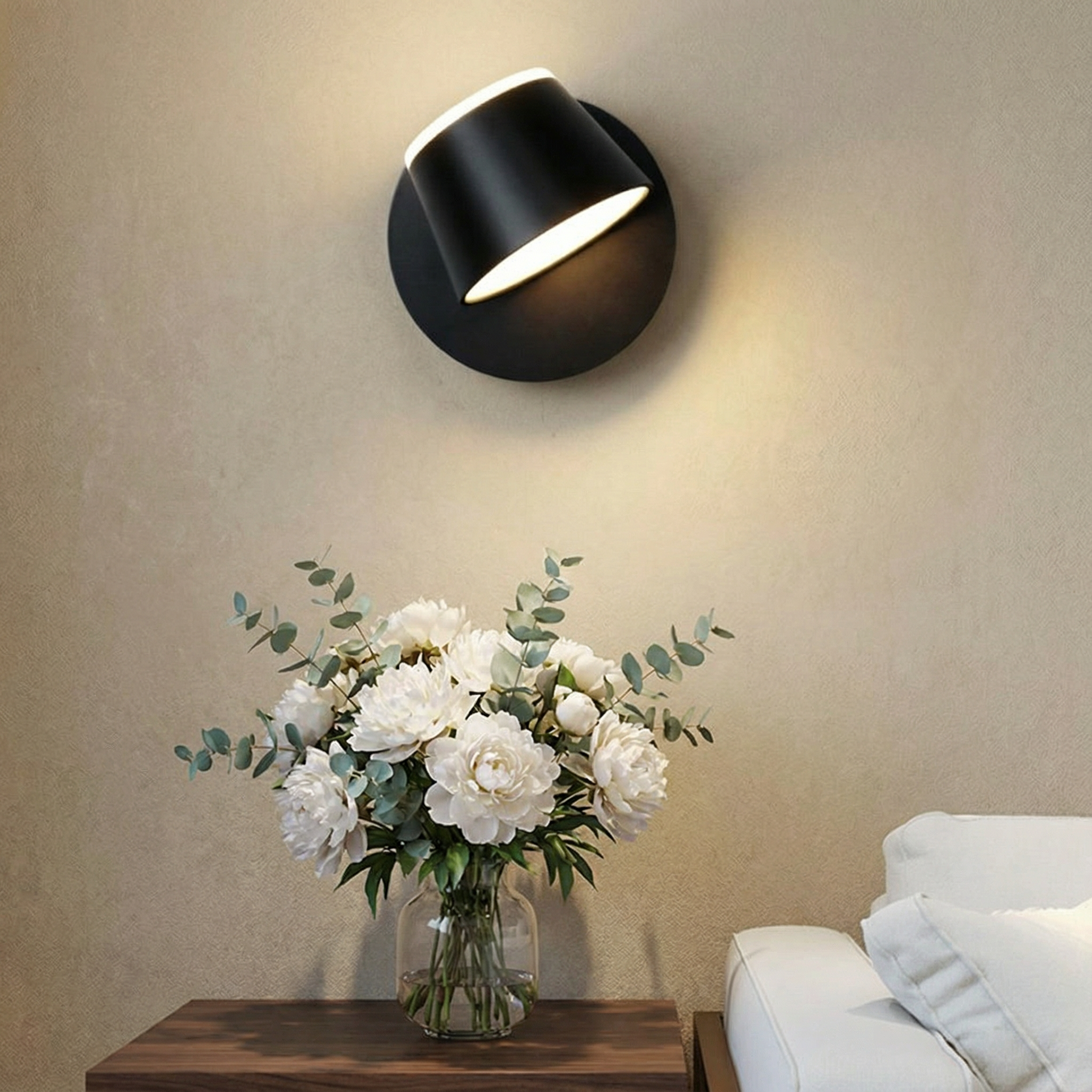 Sleek LED Wall Sconce for Hallways and Living Spaces