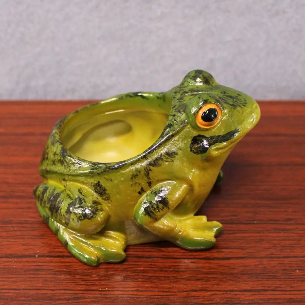 Adorable Plant Pot with Breathing Feature - Frog Design