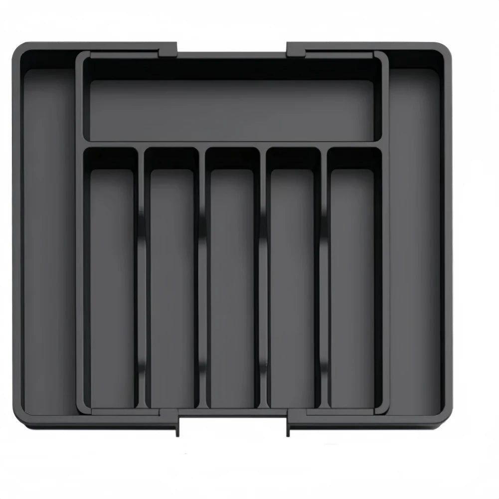 Versatile Cutlery Tray with 8 Adjustable Compartments