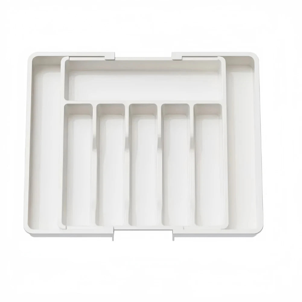 Versatile Cutlery Tray with 8 Adjustable Compartments