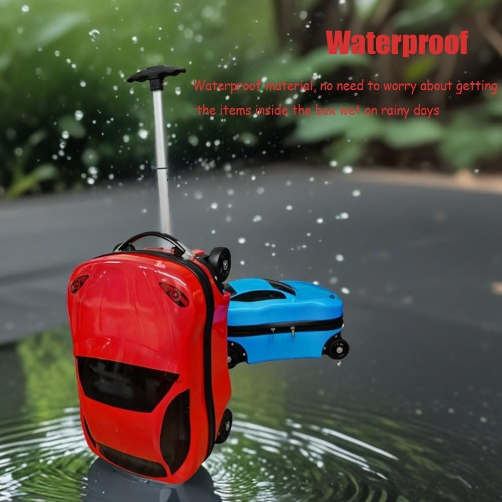 Explorer's Companion | Kid-Friendly Pull-Along Suitcase with Telescopic Handle | Sturdy ABS for Travel Fun
