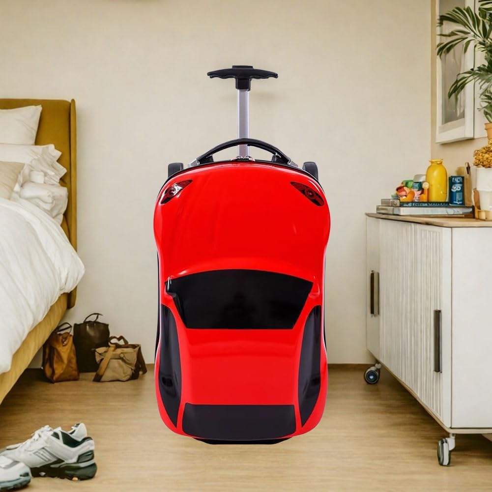Explorer's Companion | Kid-Friendly Pull-Along Suitcase with Telescopic Handle | Sturdy ABS for Travel Fun
