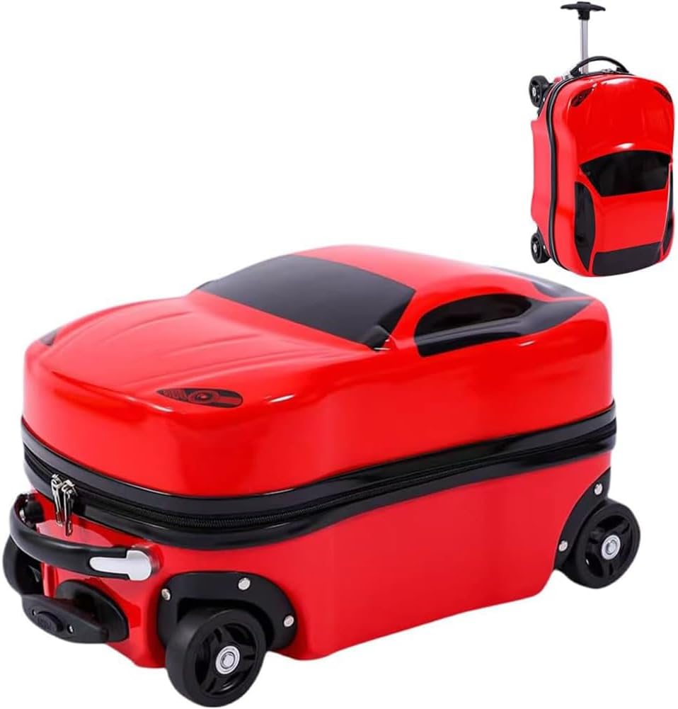 Explorer's Companion | Kid-Friendly Pull-Along Suitcase with Telescopic Handle | Sturdy ABS for Travel Fun