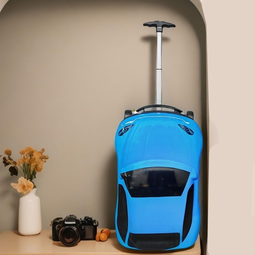 Explorer's Companion | Kid-Friendly Pull-Along Suitcase with Telescopic Handle | Sturdy ABS for Travel Fun