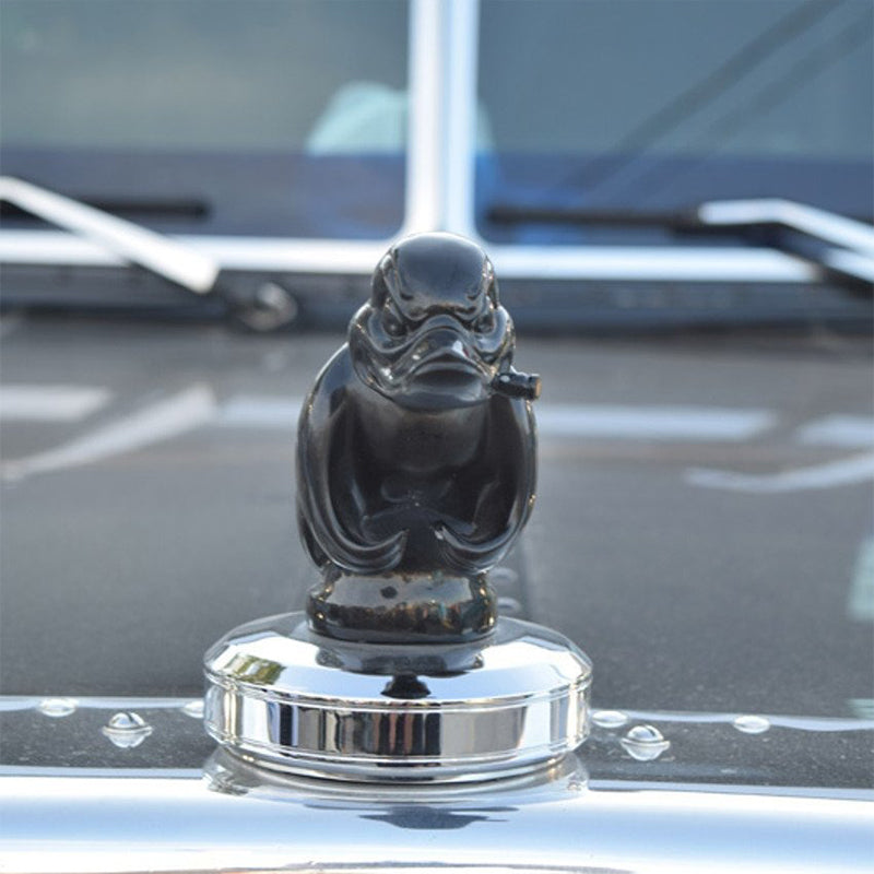 Quirky Duck Ornament | Chrome Radiator Emblem for Cars