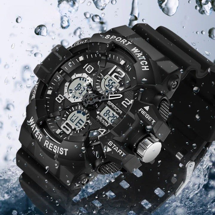 Rugged Explorer | Waterproof Digital Watch for Outdoor Adventures