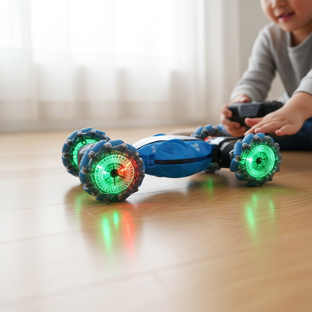 Extreme Explorer | Gesture-Controlled RC Stunt Car with Illuminated Wheels