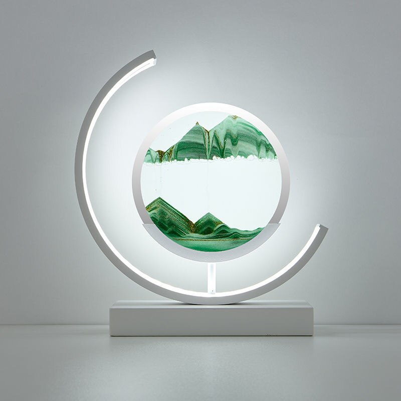 Serenity Sphere | Artistic 3D Sand Bowl Lamp with Gentle Glow