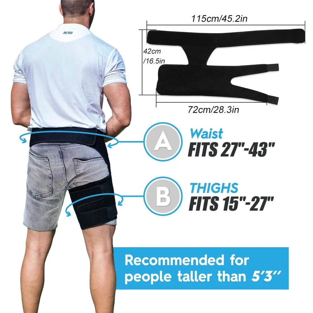 FlexiSupport | Customizable Hip & Thigh Compression Brace for Active Living