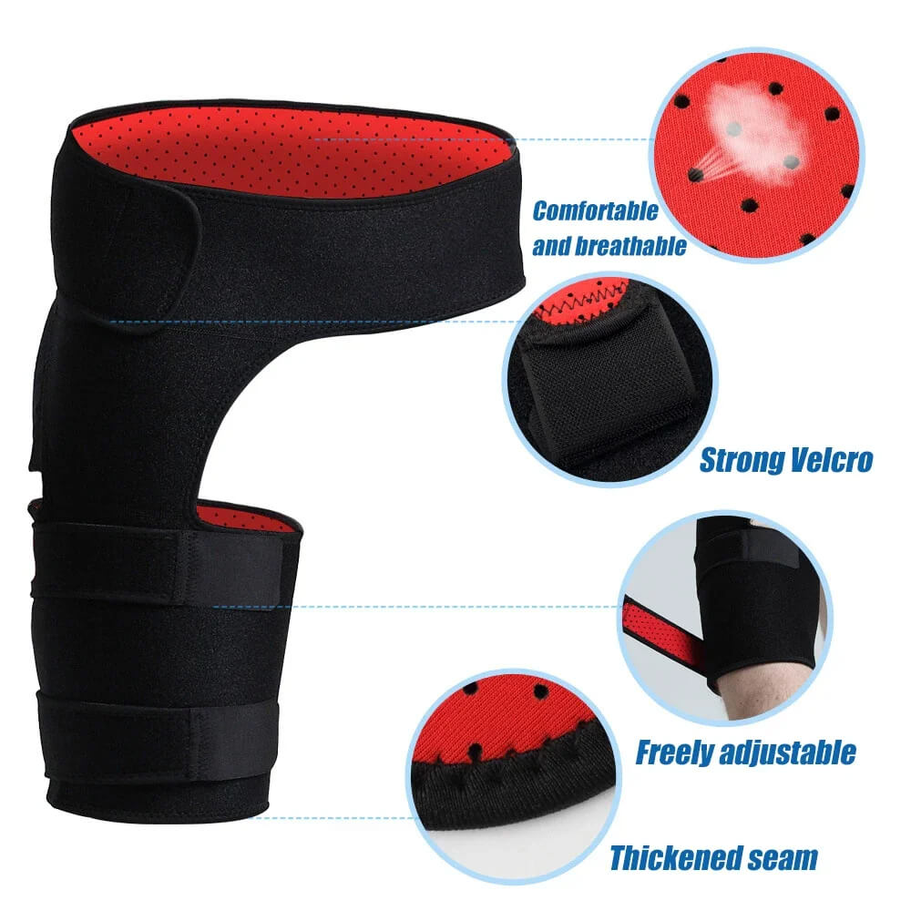 FlexiSupport | Customizable Hip & Thigh Compression Brace for Active Living