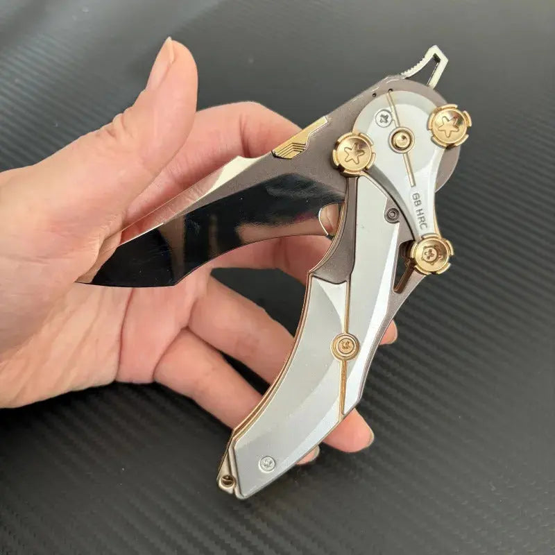 Premium Folding Knife with Durable Steel Blade | Compact EDC Essential