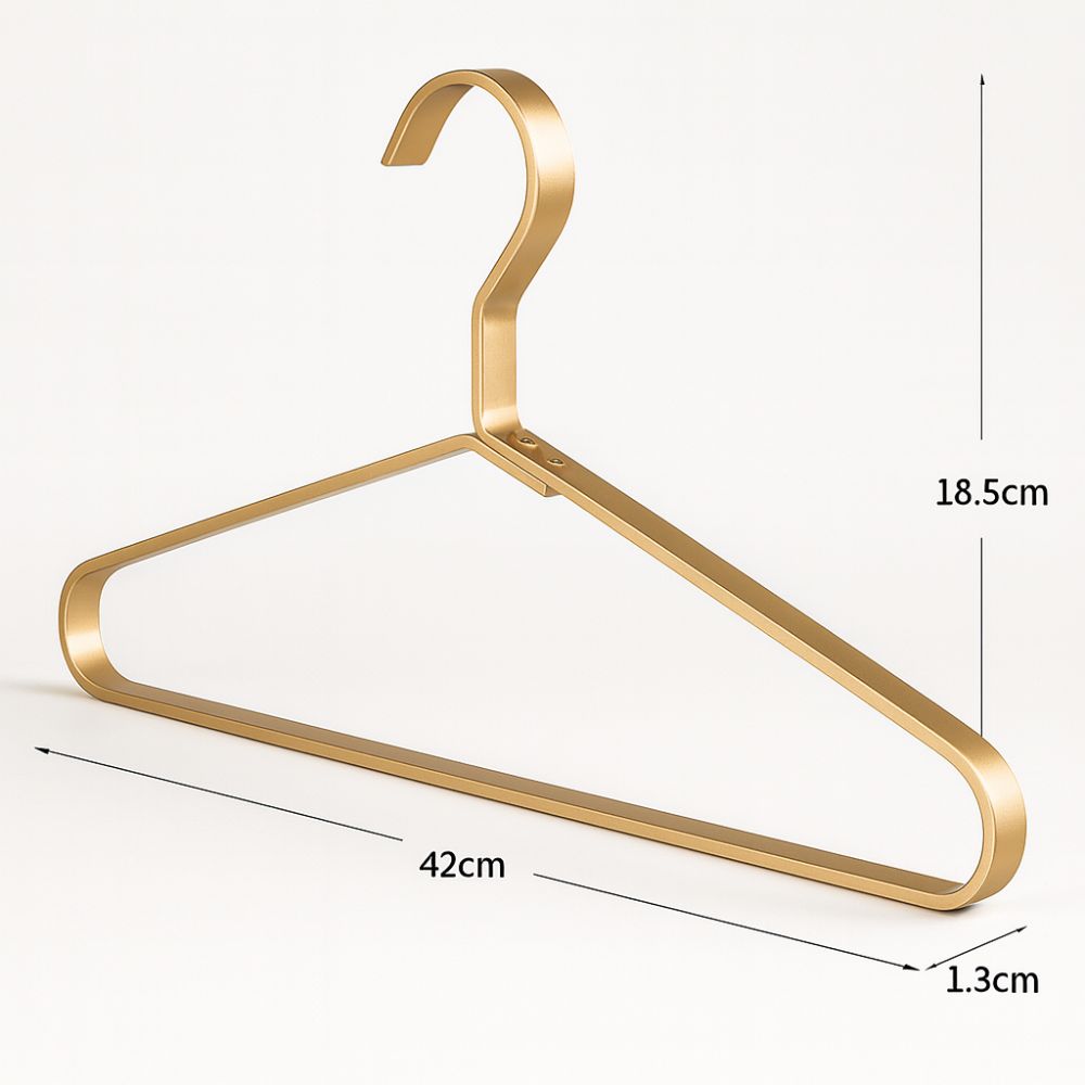 Sleek Space-Saving Clothes Hangers with Non-Slip Grip