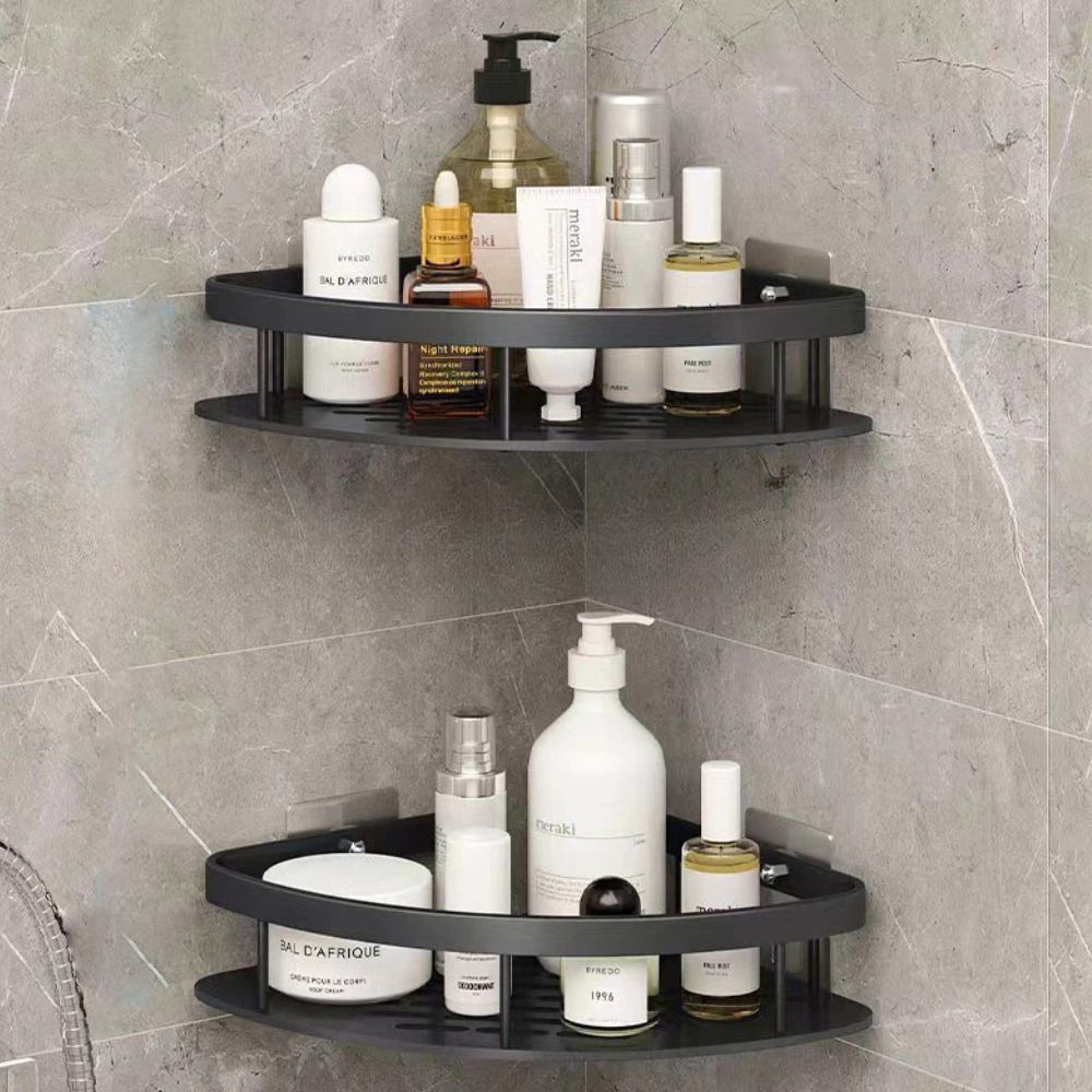 Space-Saving Corner Shower Organizer – No Drilling Required