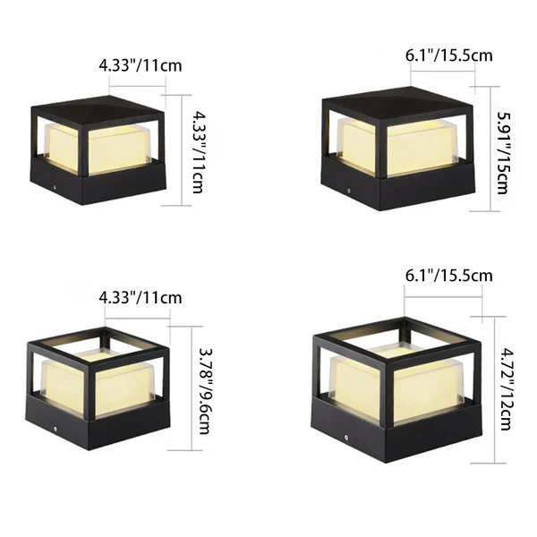 AquaGlow | Stylish Waterproof Aluminum Outdoor Wall Lamp