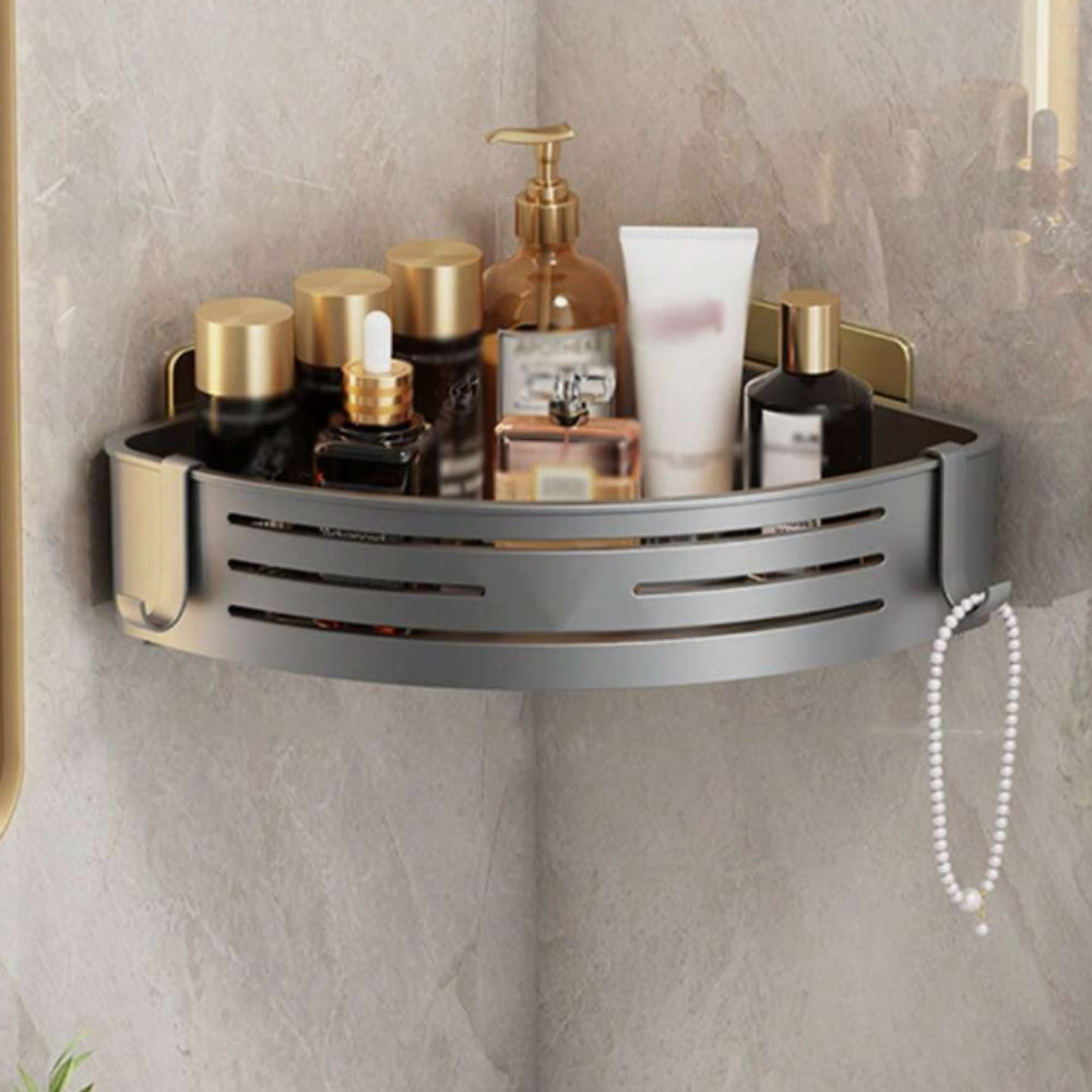 Space-Saving Corner Storage Rack for Shower and Kitchen
