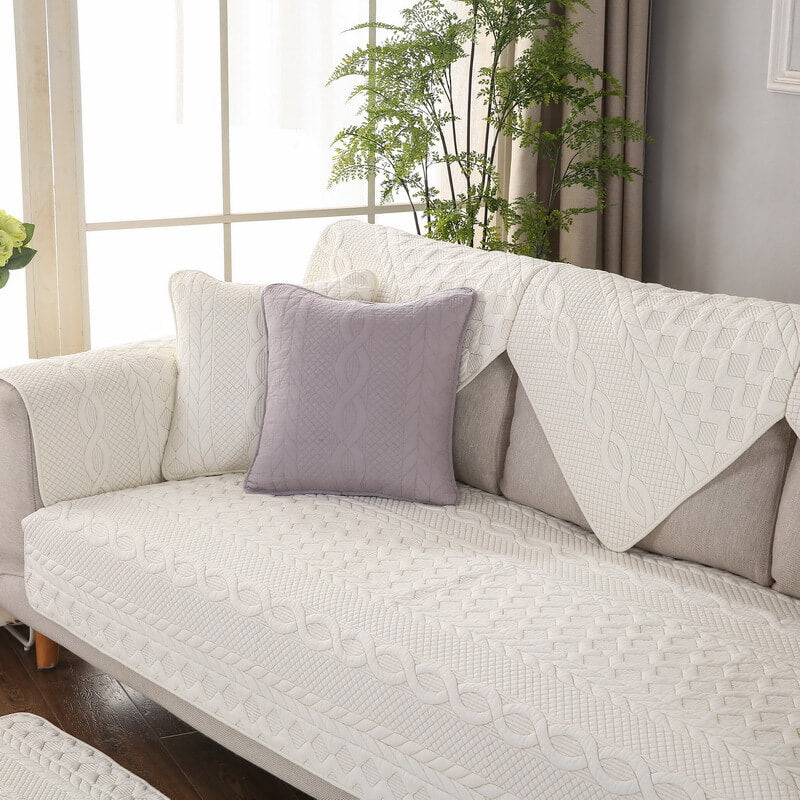 Luxurious Velvet Slip-Resistant Sectional Sofa Protector