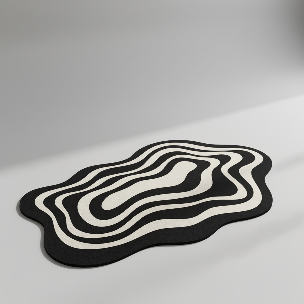 Rubber Bathroom Mat with Anti-Slip Design - DryWave