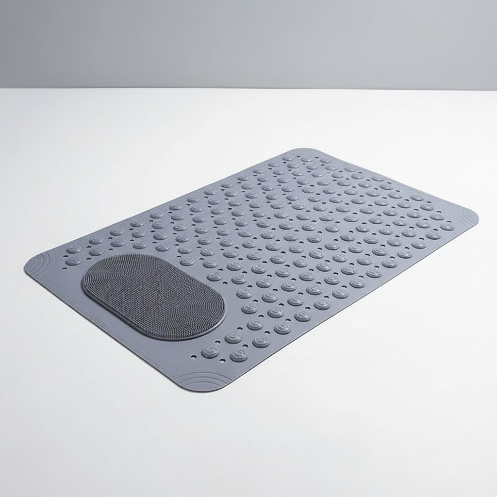 Non-Slip Shower Mat in PVC - Aqua Grip Design