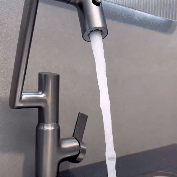 VersaFlow | 360° Adjustable Kitchen Faucet with Temperature Display