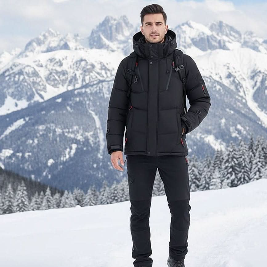 FrostGuard – Waterproof Insulated Winter Parka for Outdoors