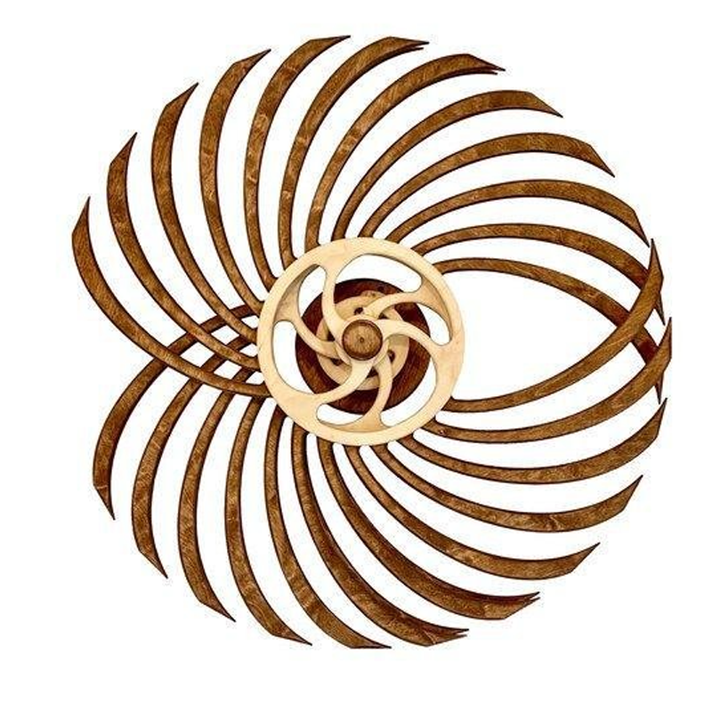 Elegant Motion Art Piece | Handcrafted Wooden Kinetic Decor