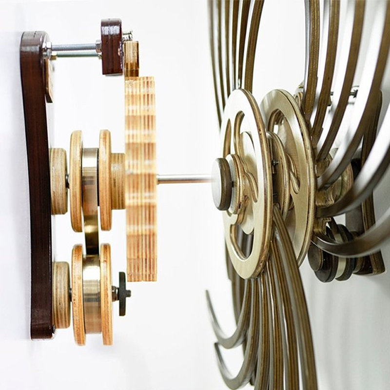 Elegant Motion Art Piece | Handcrafted Wooden Kinetic Decor