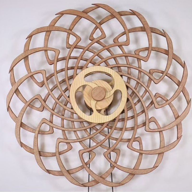 Elegant Motion Art Piece | Handcrafted Wooden Kinetic Decor