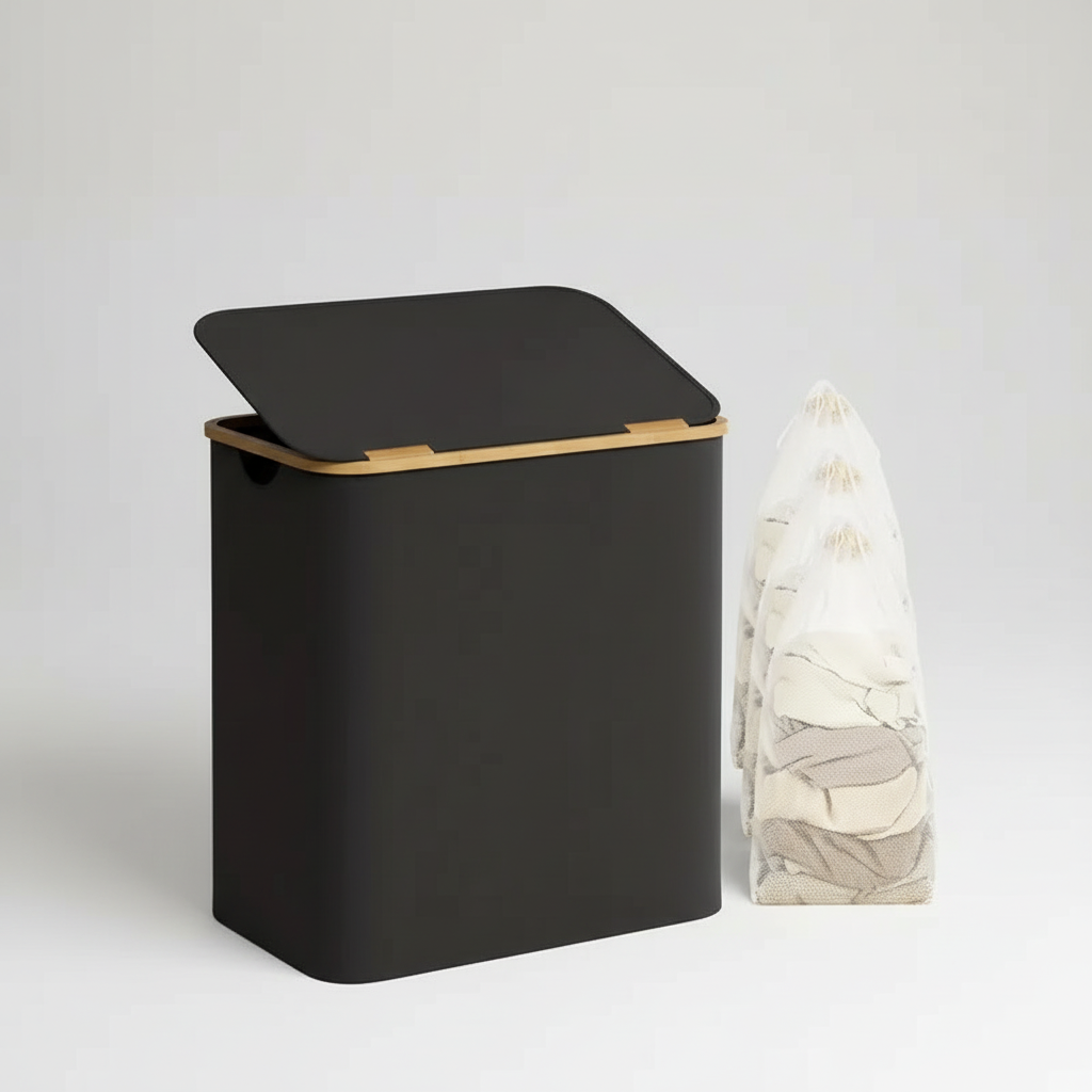 FreshFold Laundry Basket - Breathable Fabric Storage Solution