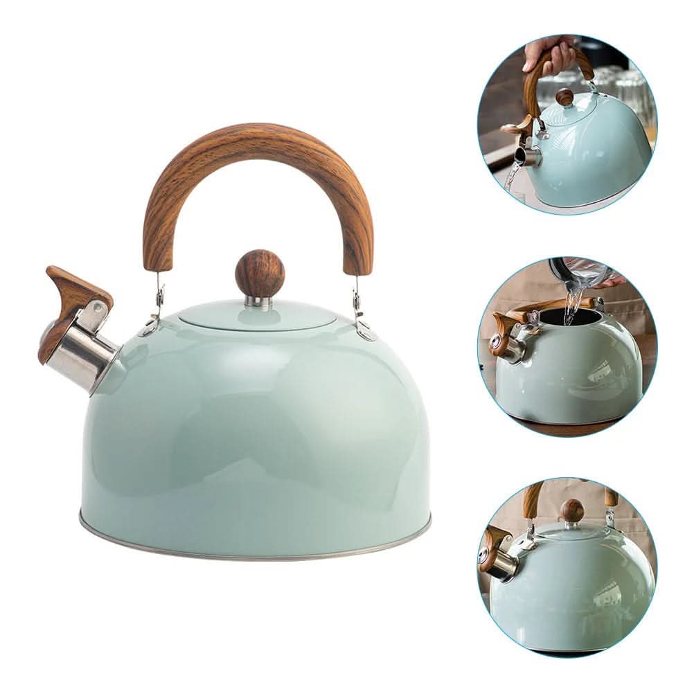 Elegant 3L Whistling Kettle with Heat-Resistant Handle