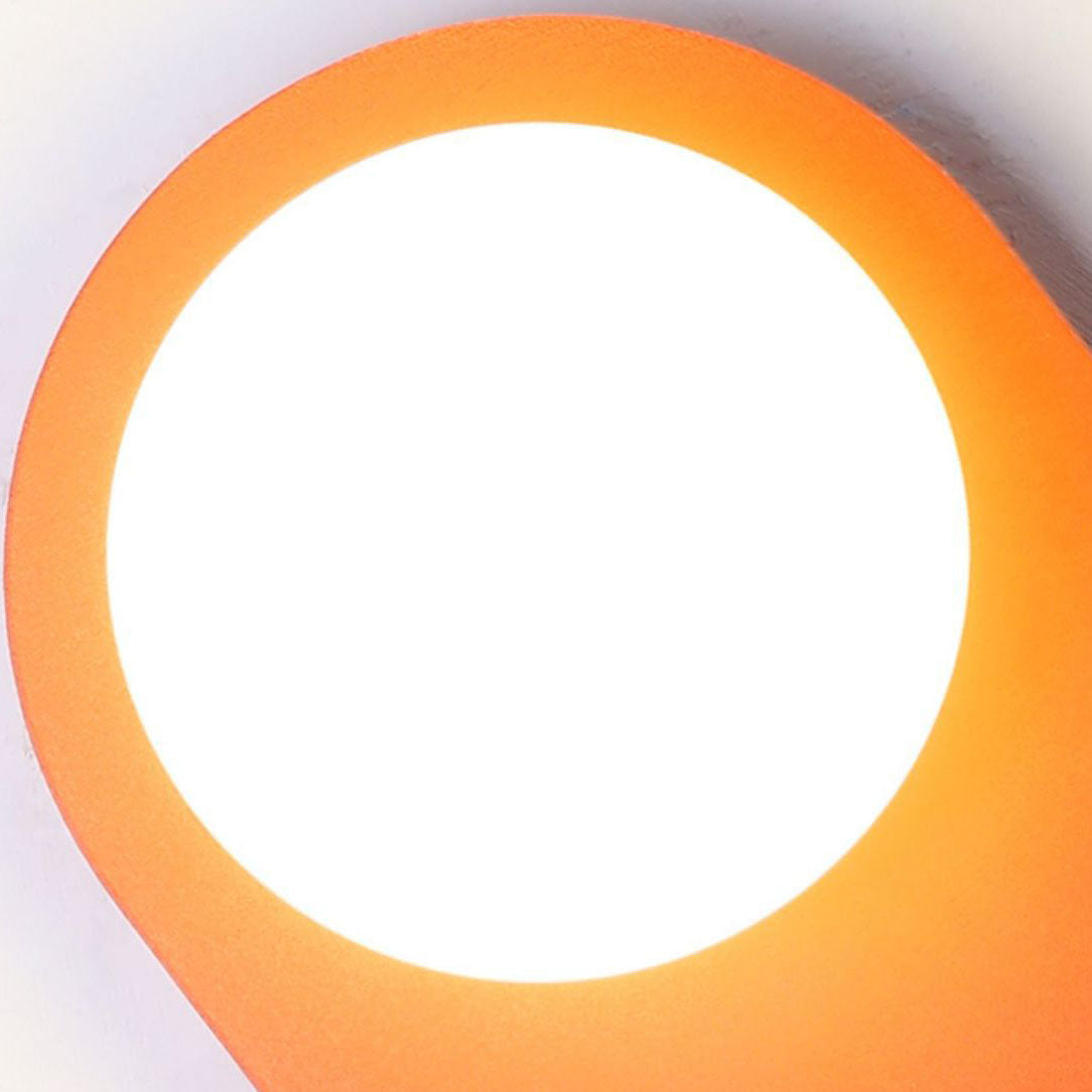 LuminousSphere | Contemporary Glass Wall Light with Vibrant Base