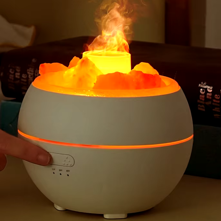 Tranquil Glow: 3-in-1 Himalayan Salt Lamp and Diffuser