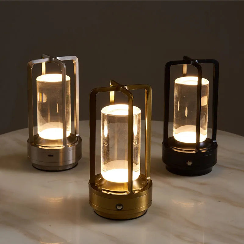 Sleek Touch-Controlled Wireless Table and Nightstand Lamp