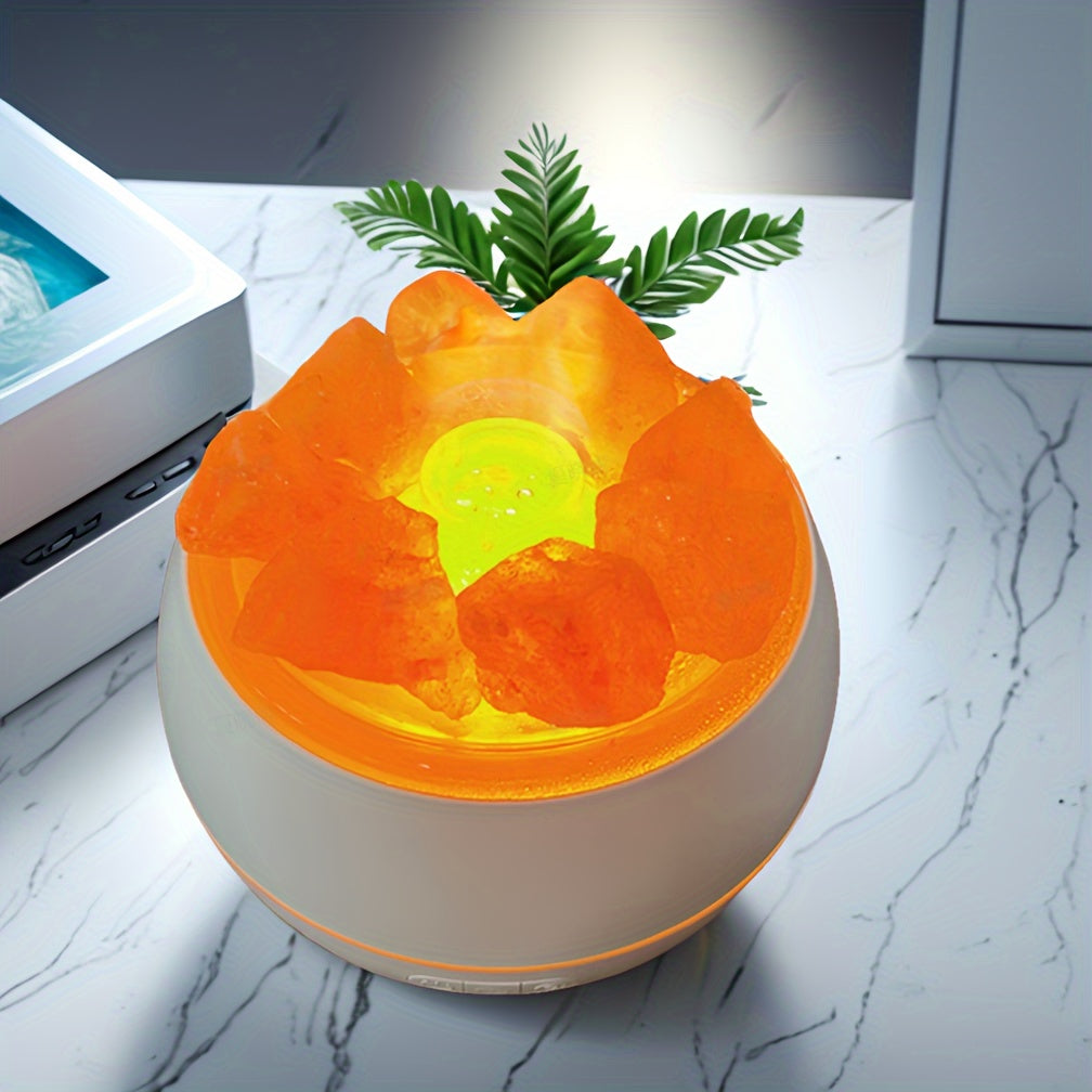 Tranquil Glow: 3-in-1 Himalayan Salt Lamp and Diffuser