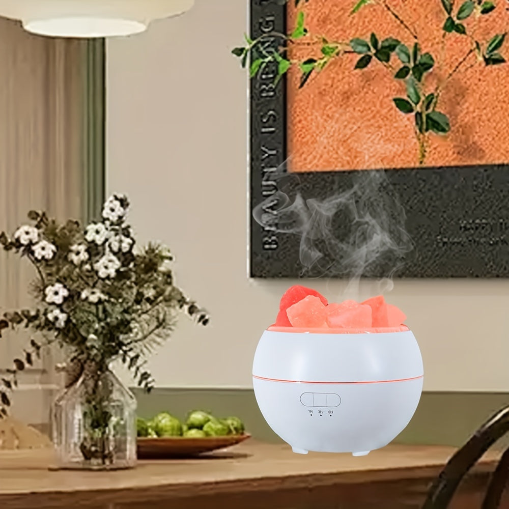 Tranquil Glow: 3-in-1 Himalayan Salt Lamp and Diffuser