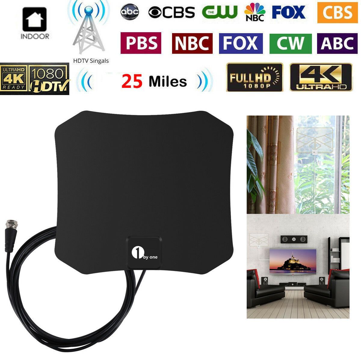 High-Definition Indoor TV Antenna – Exceptional Signal Quality