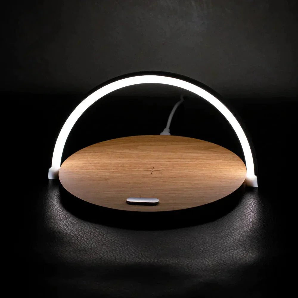 Stylish 2-in-1 Charging Lamp with Wireless Convenience