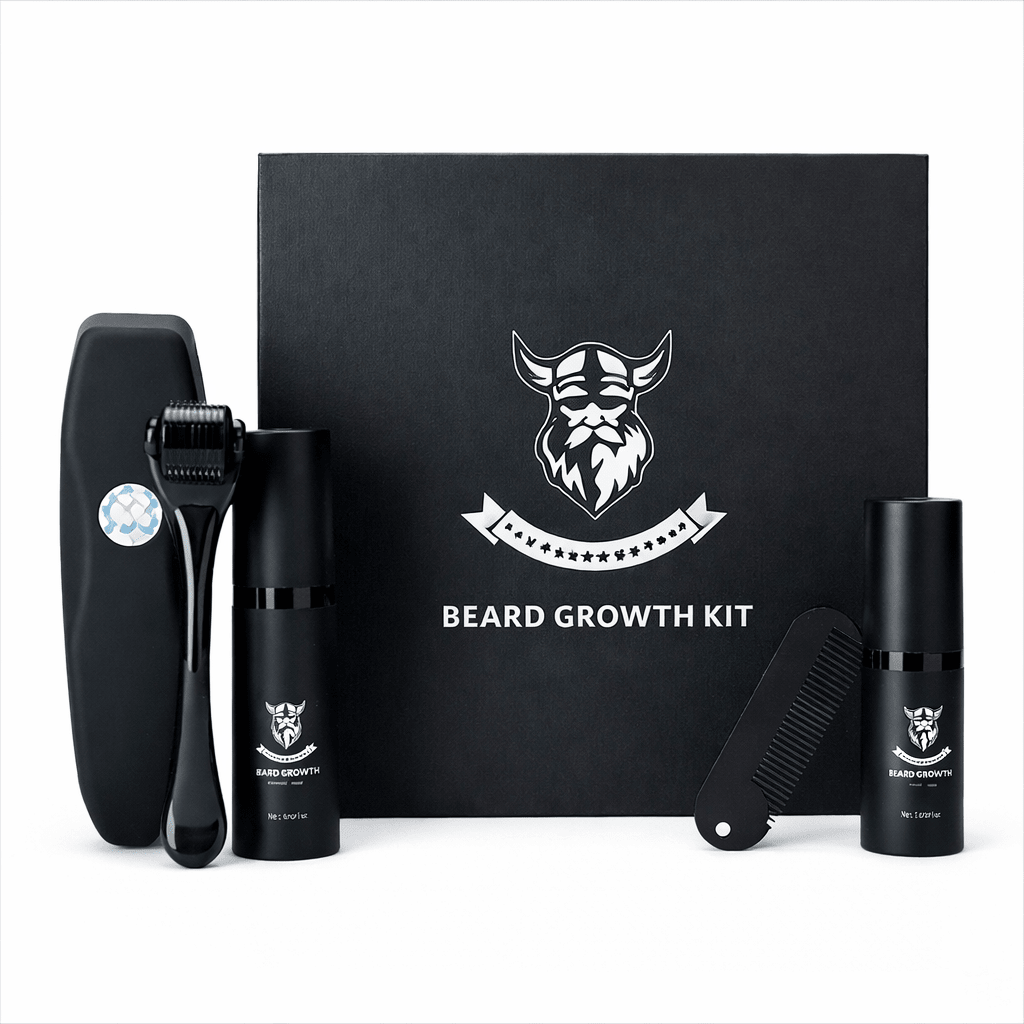 Ultimate Beard Growth Essentials Kit with Skin Stimulating Roller