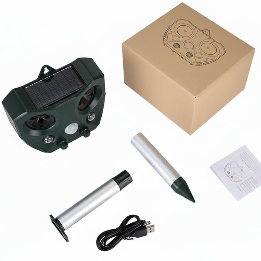 EcoGuard Solar-Powered Pest Deterrent for Outdoor Spaces