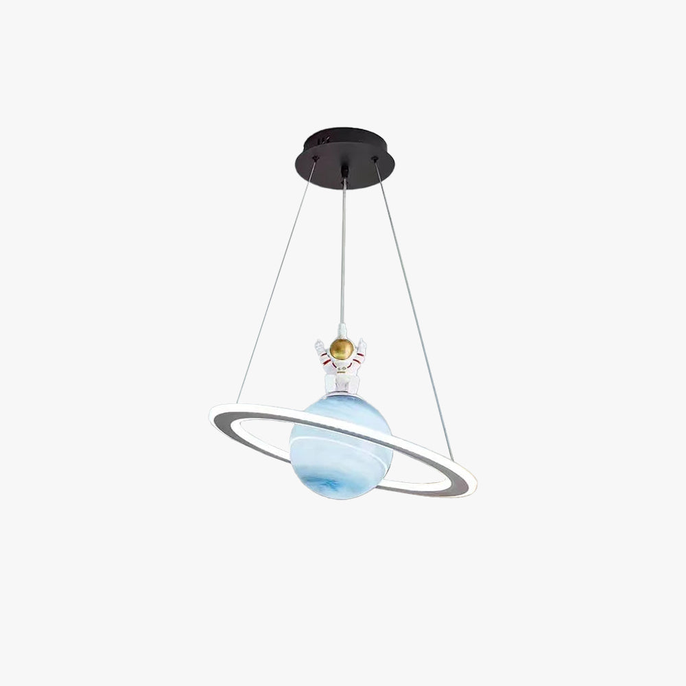 Children's LED Hanging Light Fixture - Starry Night Design