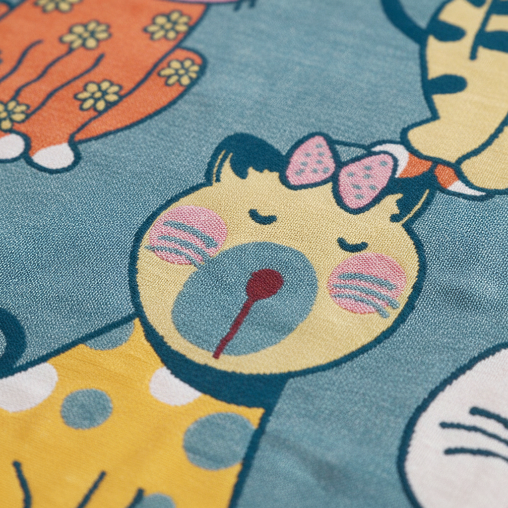 Kitten-Themed Baby Bath Towel