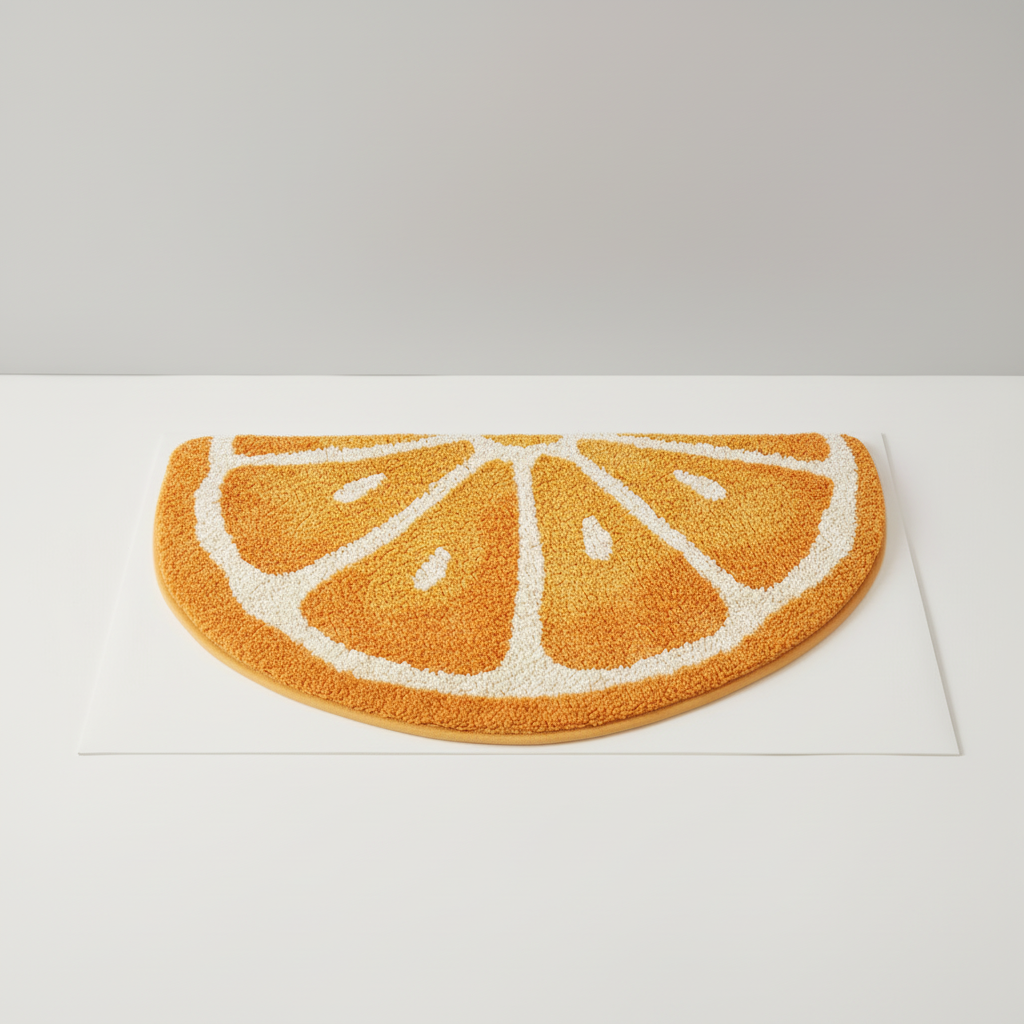 Fruit-Themed Bath Rug for Bathroom Decor