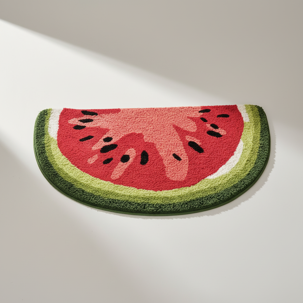 Fruit-Themed Bath Rug for Bathroom Decor