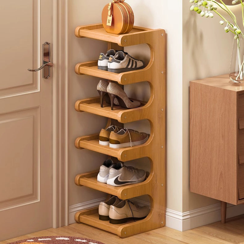 EcoChic | Stylish Bamboo Shoe Organizer for Your Home