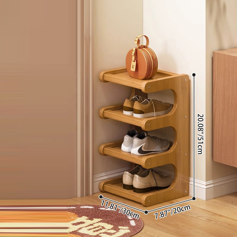 EcoChic | Stylish Bamboo Shoe Organizer for Your Home