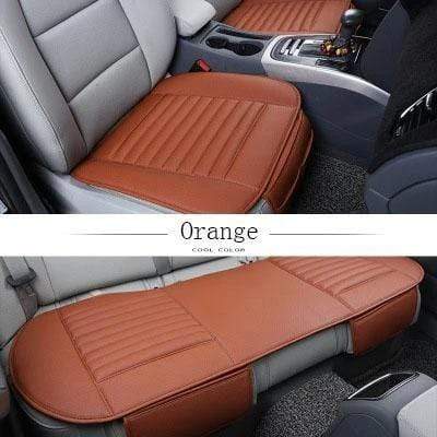 Eco-Friendly Charcoal Car Seat Pad | Stylish Leather Design
