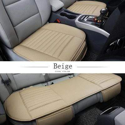 Eco-Friendly Charcoal Car Seat Pad | Stylish Leather Design